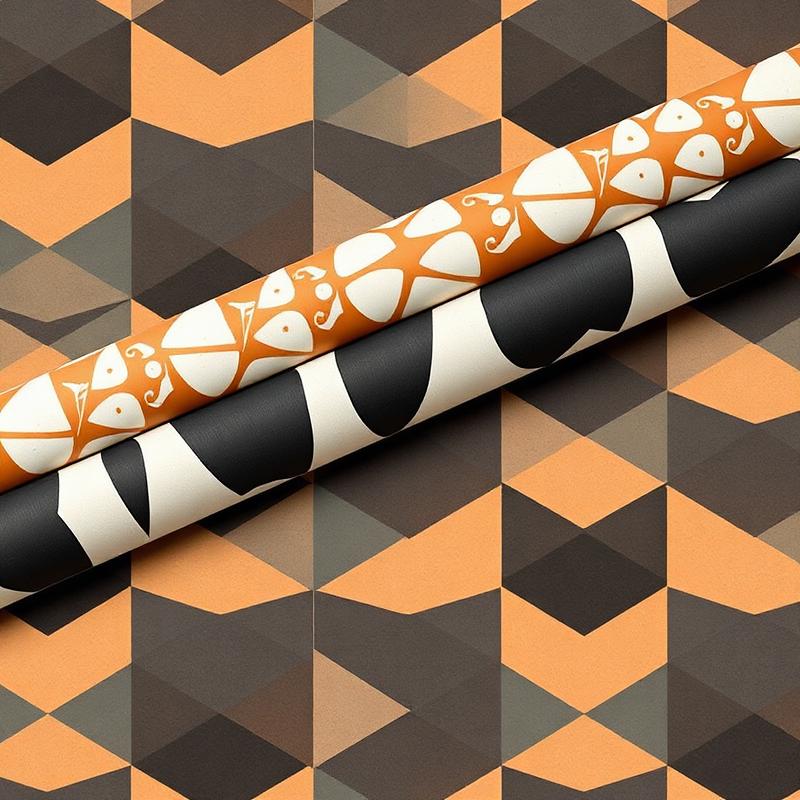 Premium behangrollen met geometrisch patroon